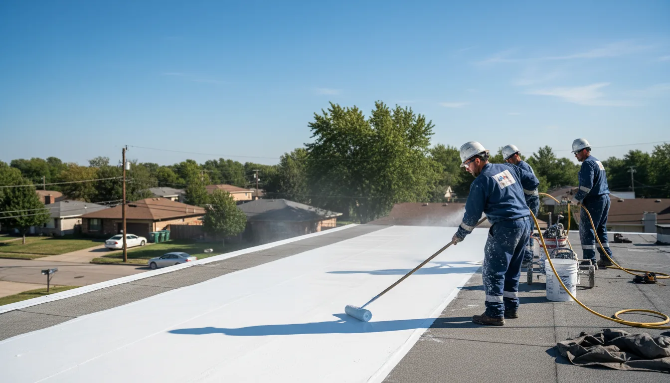Commercial roof coating in Farmville, NC near me
